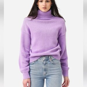 A.L.C. Women's Taryn Wool Turtleneck Sweater in Lilac Size Small